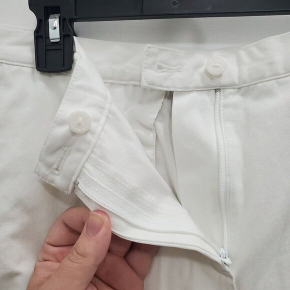 Pendleton Women's Vintage White High Rise Cotton Tapered Leg Pants Size‎ 8 - Picture 4 of 8